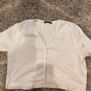 white button up brandy melville top